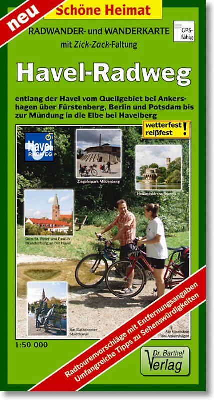 Radwander- und Wanderkarte Havel-Radweg