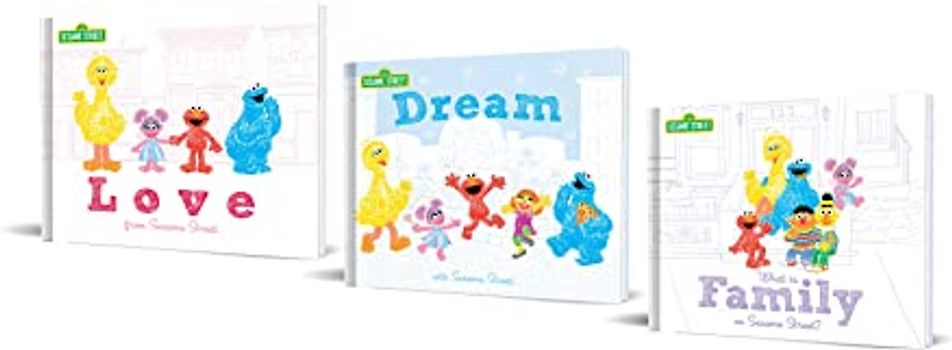 Love from Sesame Street Gift Set: An Inspirational and Heartwarming 3-Book Set for Kids About Love and Family with Elmo and Friends! (Sesame Street Scribbles)