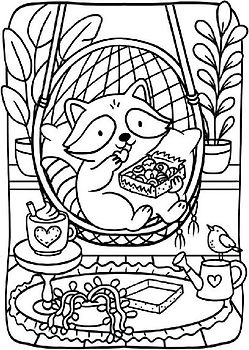 Comfy Life I 20 Ausmal-Postkarten