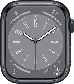 Apple Watch Series 8 45 mm Boîtier aluminium minuit [Wi-Fi]