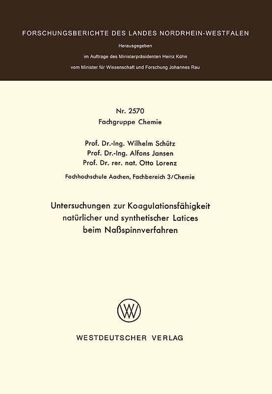 Untersuchungen zur Koagulationsfähigkeit natürlicher und synthetischer Latices beim Naßspinnverfahren