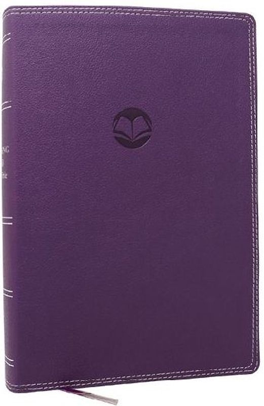 Enduring Word Study Bible: Pastoral Commentary from Every Chapter of the Bible (NKJV, Purple Leathersoft, Red Letter, Comfort Print)