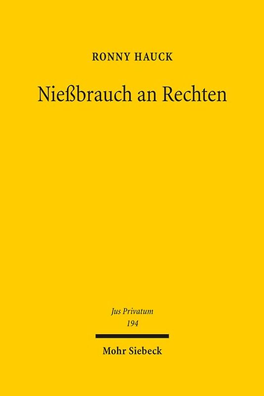 Nießbrauch an Rechten