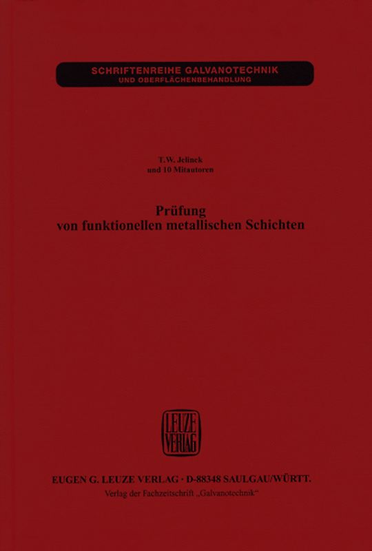Prüfung von funktionellen metallischen Schichten