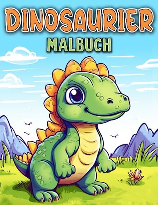 Dinosaurier Malbuch: 50 Einzigartig Dinosaurier Ausmalbilder für Kinder im Alter 4-8 Jahren, Malbuch für Dinosaurier Enthusiasten, Erkunde eine prähistorische Welt durch Farben