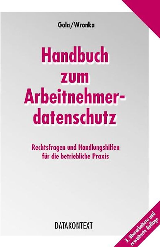 Handbuch zum Arbeitnehmerdatenschutz