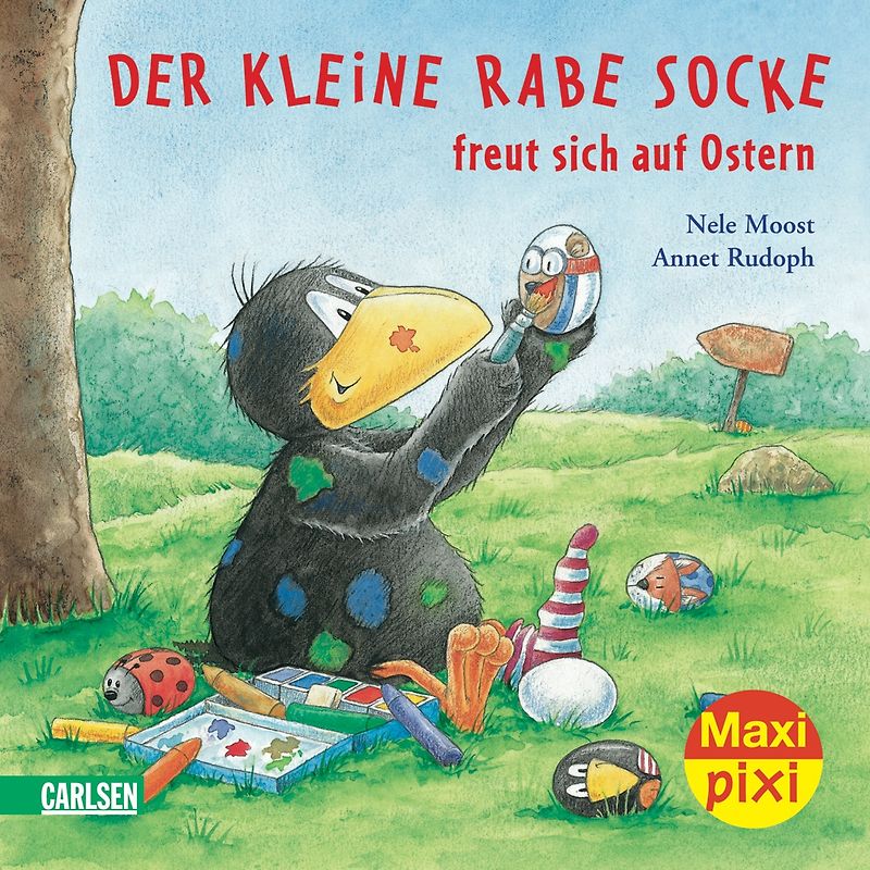 Maxi Pixi 64: VE 5 Der kleine Rabe Socke freut sich auf Ostern (5 Exemplare)