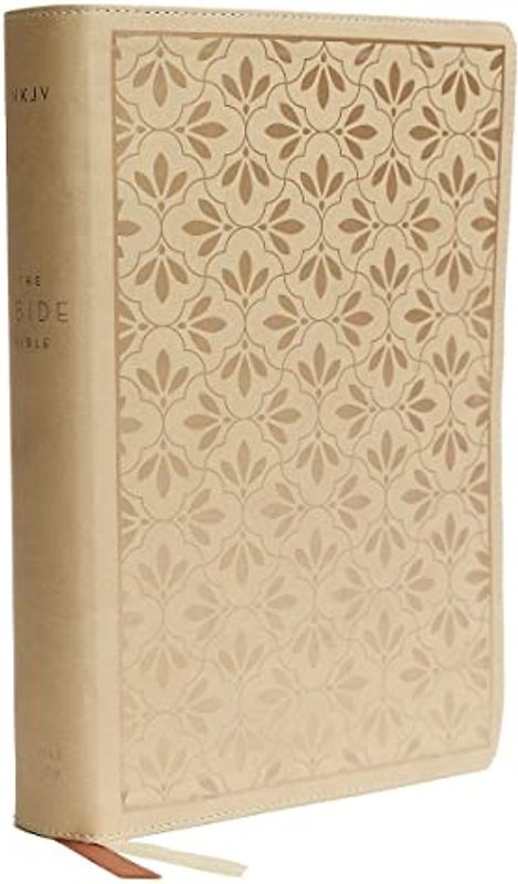 NKJV, Abide Bible, Leathersoft, Stone, Red Letter, Comfort Print: Holy Bible, New King James Version