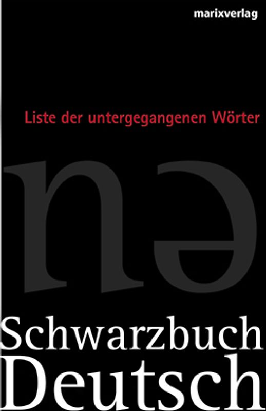 Rotbuch Deutsch - Schwarzbuch Deutsch