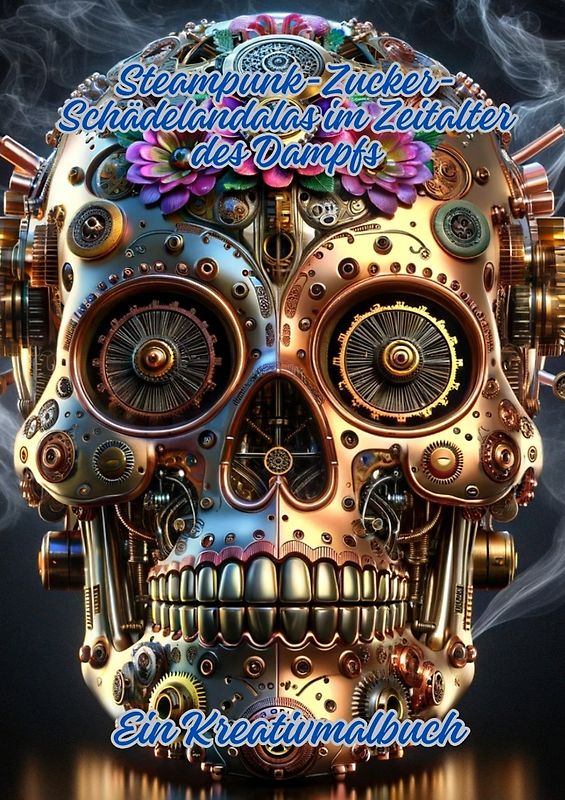 Steampunk-Zucker-Schädel