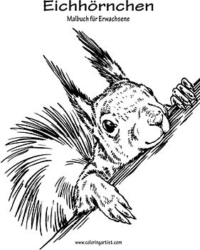 Eichhörnchen-Malbuch für Erwachsene 1