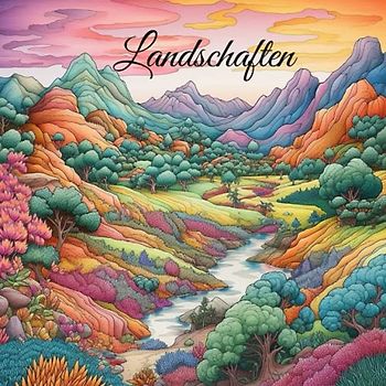 Landschaften Malbuch für Erwachsene mit Häusern in der Natur (Natur Malbücher - schöne Blumen, atemberaubende Landschaften und gemütliche Häuser)