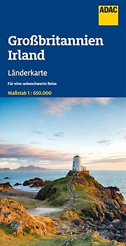 ADAC Länderkarte Großbritannien, Irland 1:650.000