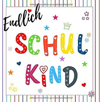 Endlich Schulkind: Gästebuch für die Einschulung zum Selbstgestalten | Erinnerungsbuch für Glückwünschen zum ersten Schultag | Geschenkbücher zum Schulanfang | Design: Tafel|