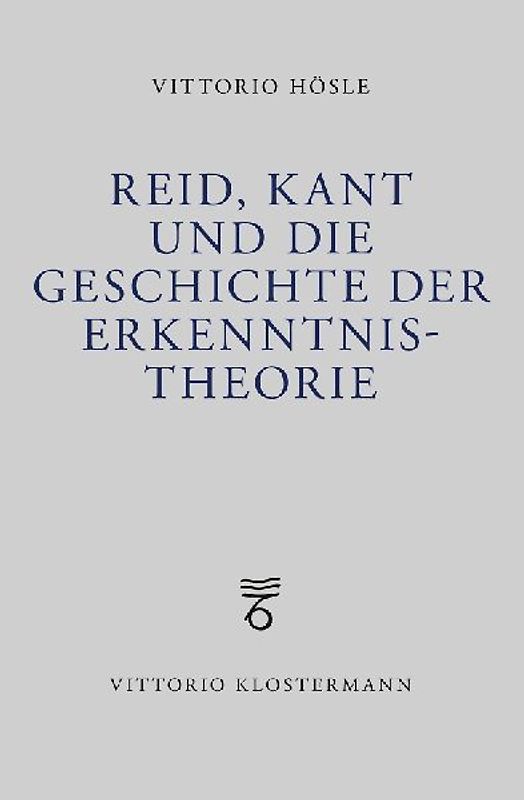 Reid, Kant und die Geschichte der Erkenntnistheorie