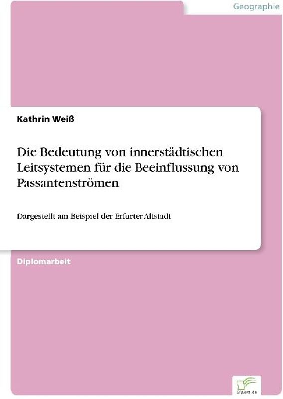 Die Bedeutung von innerstädtischen Leitsystemen für die Beeinflussung von Passantenströmen