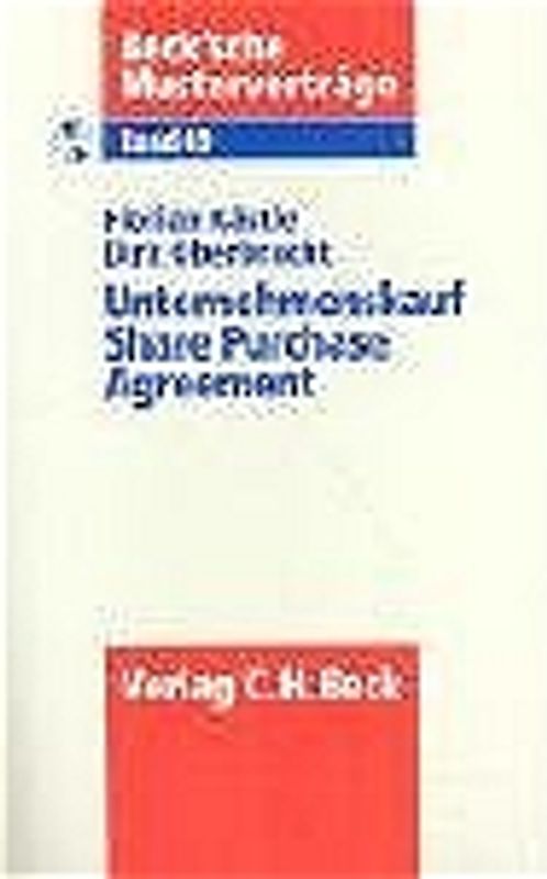 Unternehmenskauf - Share Purchase Agreement