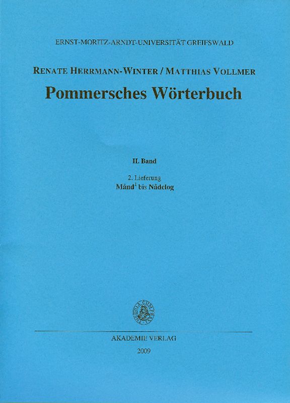 Pommersches Wörterbuch / Månd bis Nådelog