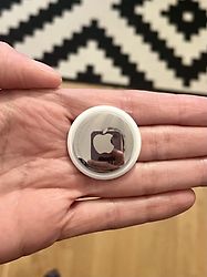 Image client pour Apple AirTag [Pack de 1] blanc