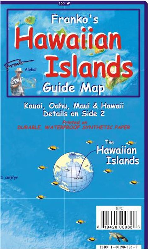 Hawaiian Islands Guide Map and Fishcard