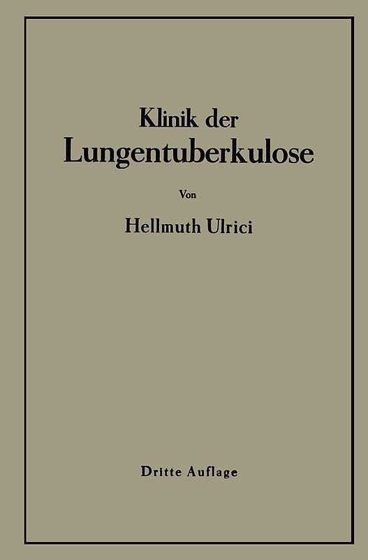 Klinik der Lungentuberkulose