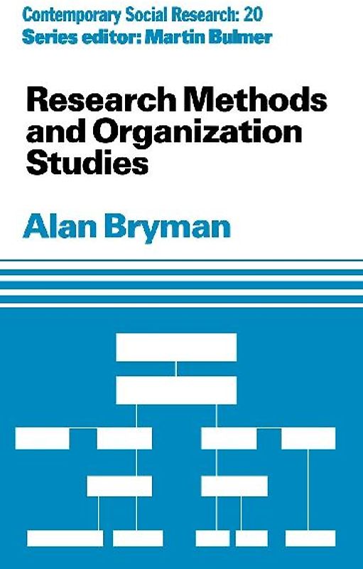Research Methods and Organization Studies