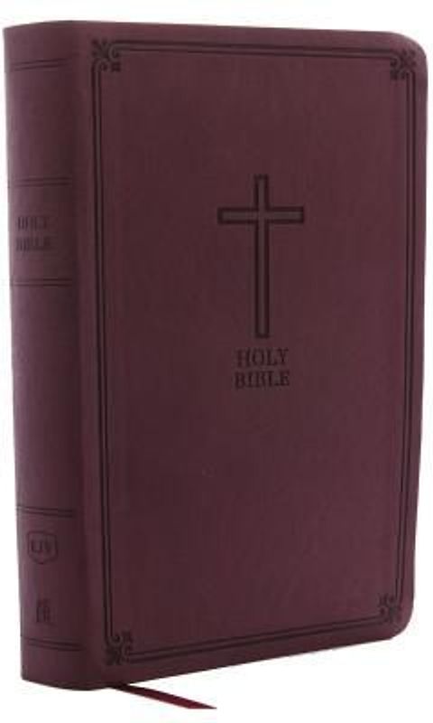 KJV, Reference Bible, Personal Size Giant Print, Imitation Leather, Burgundy, Red Letter Edition