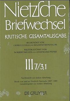 Briefe von und an Friedrich Nietzsche Januar 1887 - Januar 1889