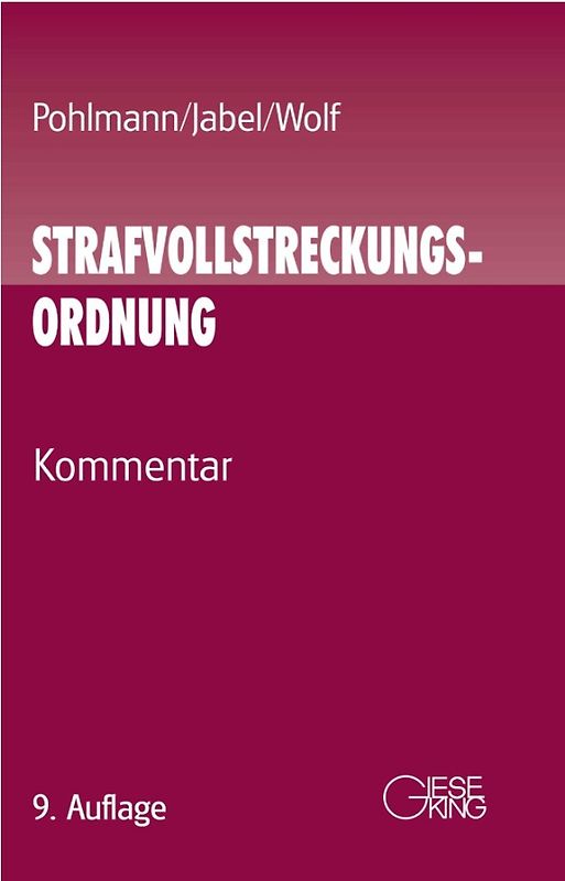 Strafvollstreckungsordnung