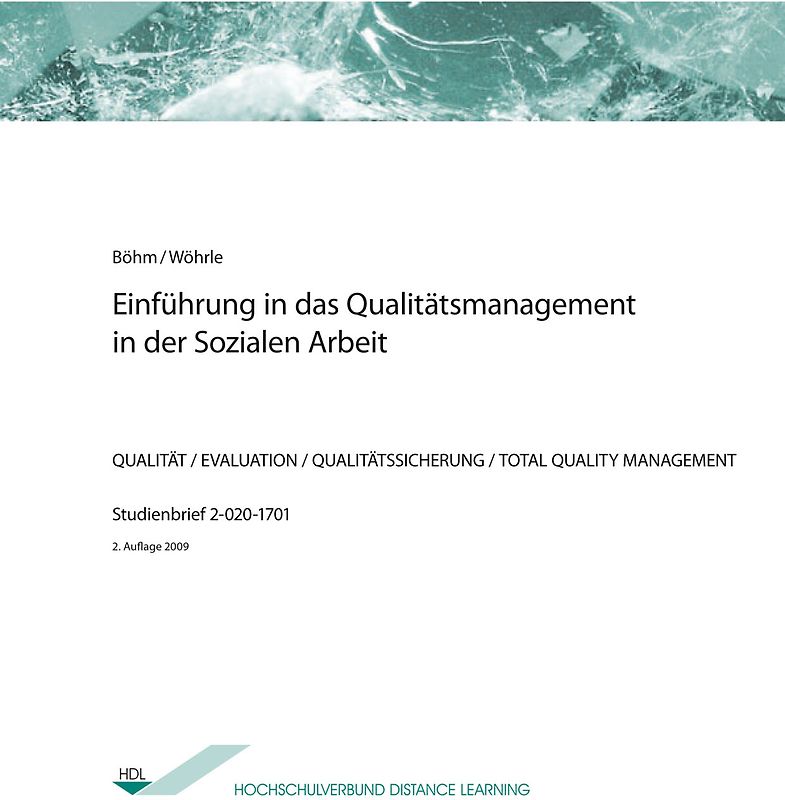 Einführung in das Qualitätsmanagement in der Sozialen Arbeit