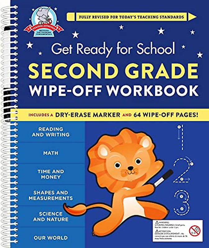 Get Ready for School: Second Grade Wipe-Off Workbook