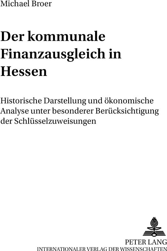 Der kommunale Finanzausgleich in Hessen