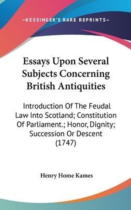 Essays Upon Several Subjects Concerning British Antiquities