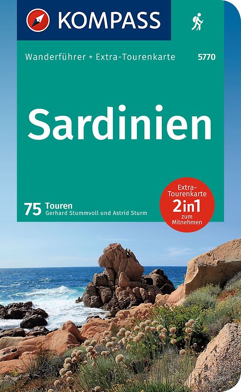 KOMPASS Wanderführer Sardinien, 75 Touren mit Extra-Tourenkarte