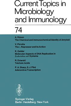 Current Topics in Microbiology and Immunology / Ergebnisse der Mikrobiologie und Immunitätsforschung