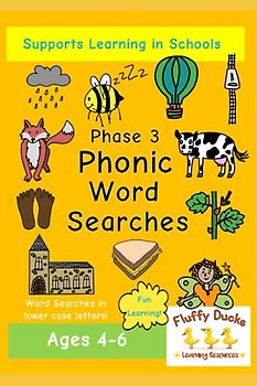 Phonic Word Searches Phase 3: Fun Learning: Student Book (Phonics Puzzle Books)