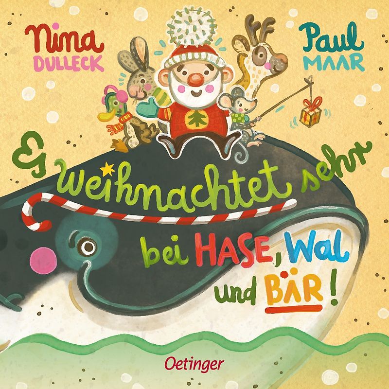 Es weihnachtet sehr bei Hase, Wal und Bär!