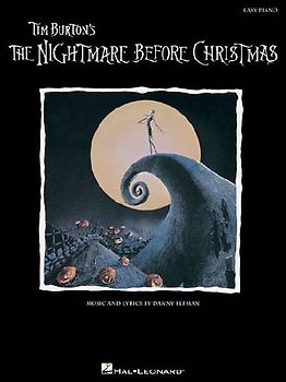 The Nightmare Before Christmas Easy Piano Songbook Music by Danny Elfman 11 Songs from the Cult Classic Disney Movie Sheet Music for Beginner and Intermediate Pianists