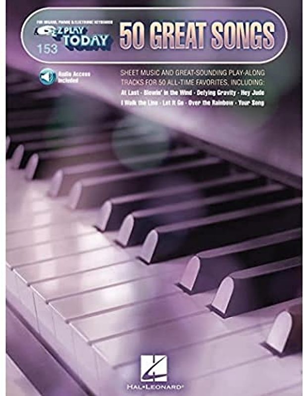 E-Z Play Today Volume 153: 50 Great Songs (Book/Online Audio): E-Z Play Today Volume 153 with Play-Along Audio Tracks! (E-Z Play Today, 153, Band 153)