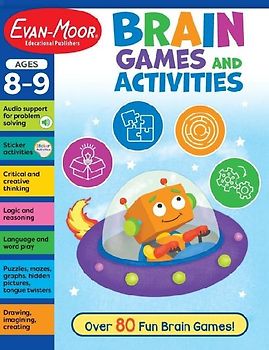 Brain Games and Activities, Age 8 - 9 Workbook