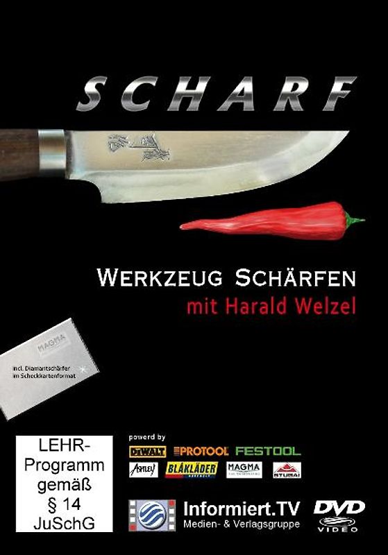 Informiert.TV - Werkzeugschärfen mit Harald Welzel (inkl. gratis Diamantschärfer) - Harald Welzel DVD