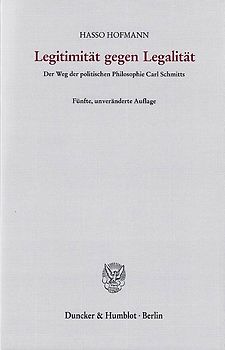 Legitimität gegen Legalität.