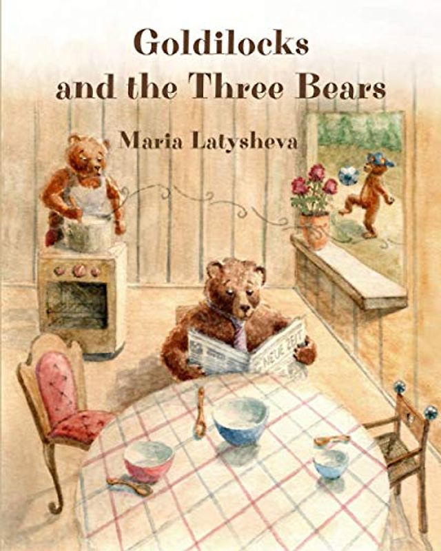Goldilocks and the Three Bears: An old folktale for modern children. Picture book to read aloud and read along, with 4 pages for colouring.