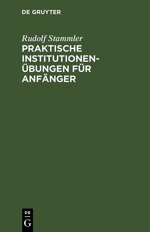 Praktische Institutionenübungen für Anfänger