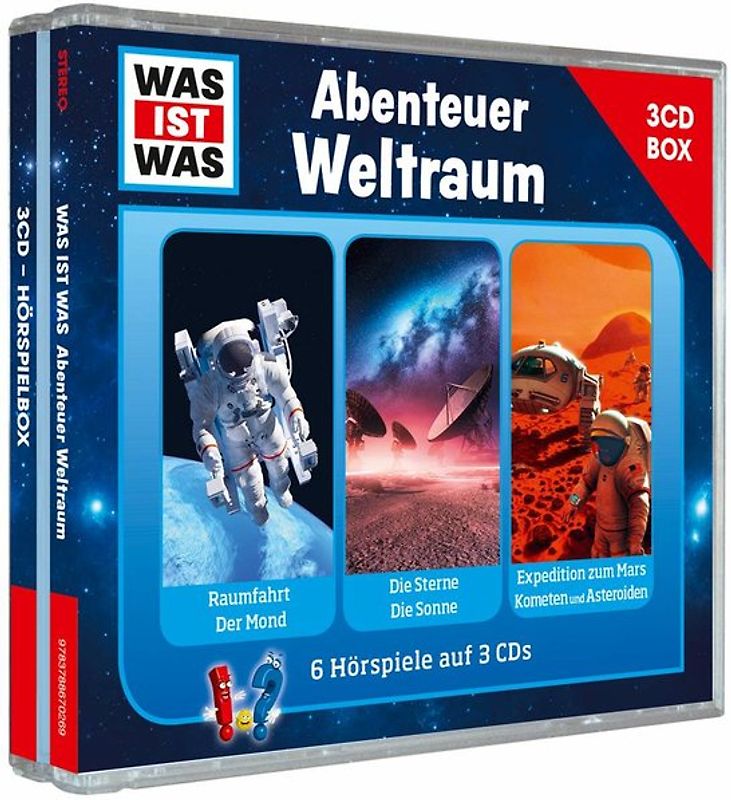 WAS IST WAS 3-CD-Hörspielbox Abenteuer Weltraum