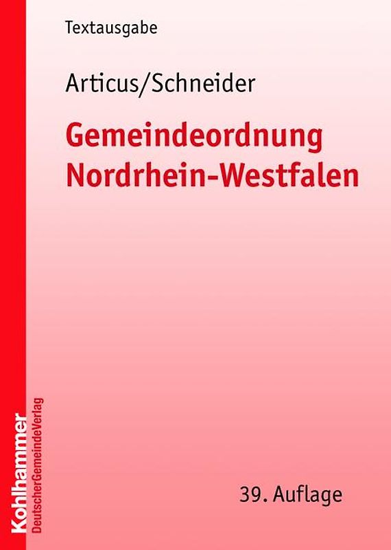 Gemeindeordnung Nordrhein-Westfalen