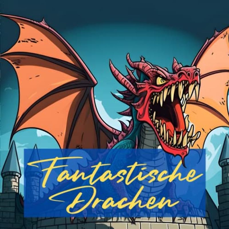 Fantastische Drachen: Malbuch für Kinder und Erwachsene | Coole Riesenechsen für Fantasy-Fans