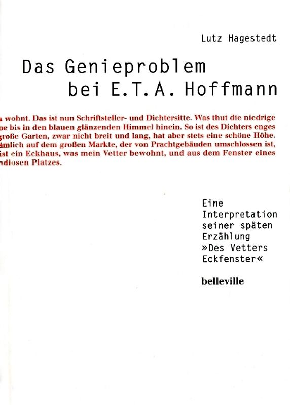Das Genieproblem bei E.T.A. Hoffmann