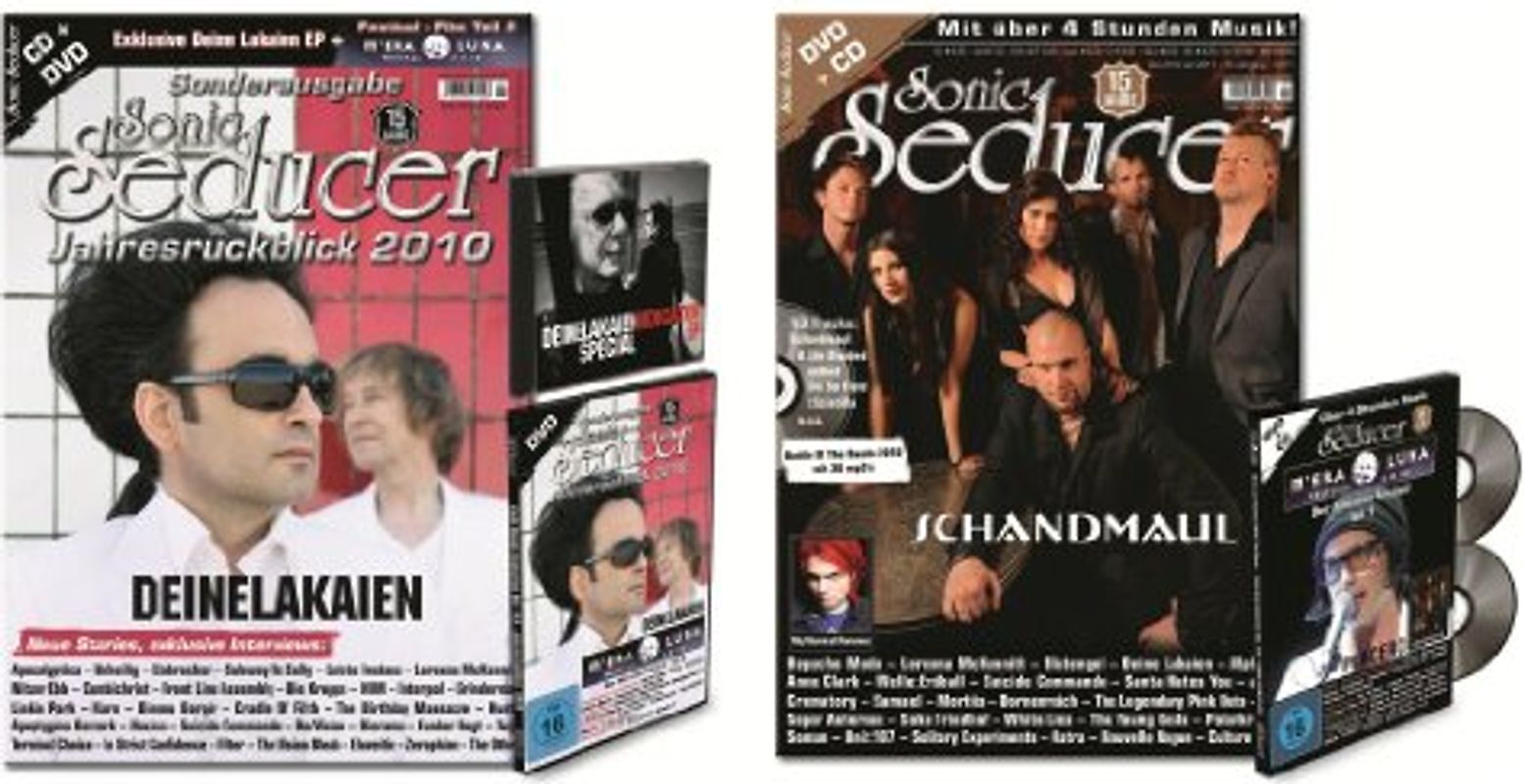 Sonic Seducer 12-10 + Sonic Seducer Jahresrückblick 2010 mit DVD: M'Era Luna 2010, Der Film, Teil 1 + 2, Bands: Depeche Mode, Blutengel, Deine ... uvm.: + DVD: M'Era Luna 2010, Teil 1 + 2 - Sonic Seducer