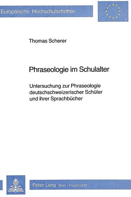 Phraseologie im Schulalter